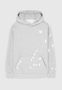 Ensemble de survêtement gris à capuche pour homme avec motif imprimé blanc, manches longues, tenue décontractée, sweat-shirt et pantalon en coton respirant pour l'automne - Product Image 2