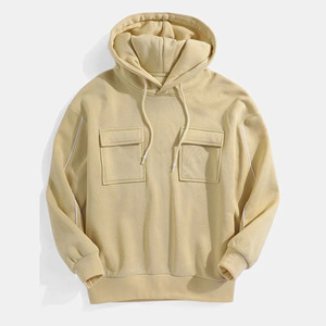 Sudadera con Capucha Personalizada para Hombre, 450 GSM, Felpa de Algodón, 2 Bolsillos Delanteros, Sudadera con Capucha Cálida para Invierno, Venta al Por Mayor - Product Image 1