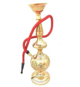 Arabic Shisha Smoked with Charcoal and Tiffa Flavor made in india in Brass Metal - Product Image 2