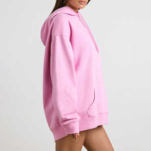 Sudadera con Capucha Extra Grande para Mujer, de Felpa Gruesa, con Mangas Largas, Colores Personalizables, Opción de Logotipo Frontal, Sudadera en Nurak - Product Image 3