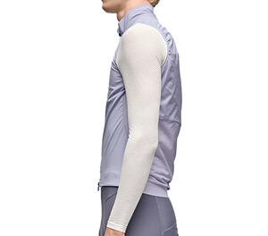 Chaleco ligero con cuello alto Sprint Sports con tela profesional impermeable de rejilla. - Product Image 4