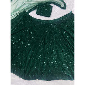 Diseñador de vestidos de noche Party Wear Lehenga Choli con Secuencia de Trabajo - Product Image 4