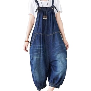 ชุดจั๊มสูทผ้ายีนส์วินเทจสำหรับผู้หญิงสวมใส่สบายทันสมัยและมีระดับสวมใส่สบายแบบไม่สิ้นสุด - Product Image 1