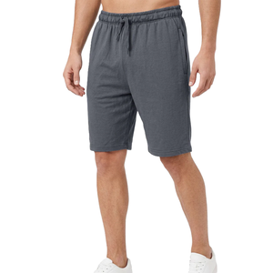 Custom LOGO Men's Casual 100% Cotton Jersey Men's <b>Shorts</b> Workout Breathable Elastic Waist Sports Athletic <b>Running</b> Gym <b>Short</b> - Product Image 2