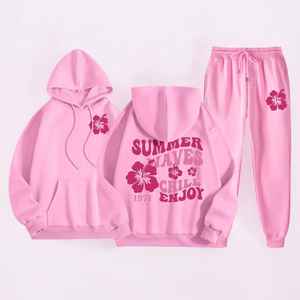 Conjunto Deportivo de Moda Urbana de Alta Calidad y Bajo Precio con Sudadera con Cierre y Pantalones Deportivos de Corte Moderno - Product Image 4