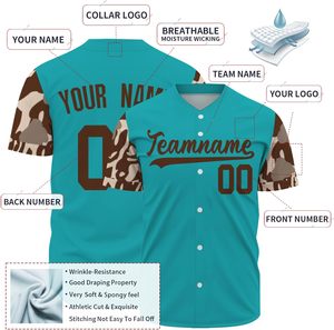 <b>Top</b> Quality Men's Sublimated Baseball Jersey Uniform 100% Polyester Breathable Sportswear Team Sublimated Baseball Shirt - Product Image 2
