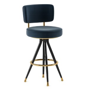Modern Industrial Metal Bar Chair with <b>Cushion</b> Seat High <b>Stool</b> Restaurant Cafe Kitchen Counter Bar <b>Stool</b> Chair - Product Image 2
