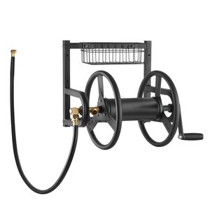 Avvolgitubo da Giardino a Parete Resistente da 15m, Avvolgitore Manuale per Tubo dell'Acqua da 5/8 Pollici, Design Salvaspazio per Uso Esterno - Product Image 5