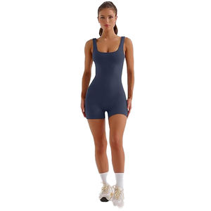 ชุดจั๊มสูทโยคะรักษ์โลกสำหรับผู้หญิง ชุดบอดี้สูทออกกำลังกายไร้ตะเข็บ ผลิตจากโพลีเอสเตอร์รีไซเคิลผสมสแปนเด็กซ์ ยืดได้สี่ทิศทาง ชุดออกกำลังกายที่ยั่งยืน - Product Image 1