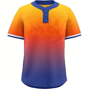 Maillot de baseball tendance en gros, respirant et disponible dans toutes les couleurs, nouveau design, maillot de baseball vierge, téléchargé par Dress Sports - Product Image 5