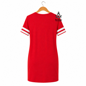 Regalia Masónica Herencia, Bordado de la Hermandad Delta Sigma, Camisa de Manga Larga de Algodón Ecológico para Mujer, Hecha a Medida con Letras Griegas - Product Image 3
