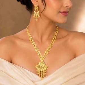 Collares de Moda al por Mayor en Oro Micronizado de 14K, 18K y 24K, Conjunto de Joyería de Diseño Turco, Estilo Dubái, Joyería Tradicional, Oro, Joyería - Product Image 2