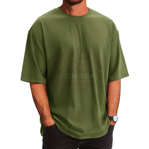 T-shirts pour hommes en gros – Coton doux de qualité supérieure, coupe oversize, respirants, séchage rapide, manches courtes, pour usage quotidien décontracté, vêtements de mode - Product Image 5