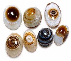 Yemeni <b>Aqeeq</b> Soleimani Hakik Eye Agate Cabochon Natural Oval Shape Loose Gemstone for Jewelry Making - Product Image 1