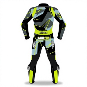 ชุดแข่งรถมอเตอร์ไซค์ Joan Mir Winter Test MotoCP รุ่น Zonda ทำจากหนังวัว/หนังจิงโจ้ สำหรับขับขี่บนสนาม/ขี่มอเตอร์ไซค์  ชุดจั๊มสูทหนังมาตรฐาน CE ระดับ 2 - Product Image 2