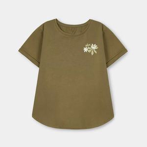 Camiseta con estilo de la mejor calidad Camiseta de mujer de calidad de primera clase en blanco con cuello redondo y logotipo personalizado al por mayor - Product Image 1