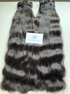 Venta al por mayor de extensiones de cabello de trama Remy vietnamita doble dibujado 100% estilo de onda virgen 8 pulgadas de longitud estirada Paquete de cabello a granel - Product Image 4