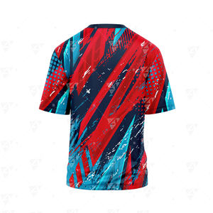 Camiseta de algodón 100% ecológica, de gran tamaño, con logotipo frontal impreso por sublimación personalizada, para hombre, de corte holgado. - Product Image 5