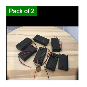 Soporte de Batería de Plástico para PC con Cable, Diseño Económico para Circuitos Electrónicos DIY, Baterías AA/AAA, Componente Compacto - Product Image 2