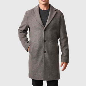 Manteau Trench Élégant en Mélange de Laine pour Homme – Veste d'Hiver Chaude et Longue pour l'Automne – Style Urbain Décontracté et Habillé – Vente en Gros - Product Image 1