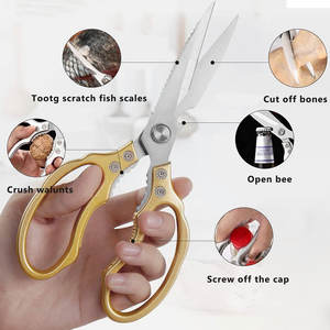 Tijeras de Cocina de Acero Inoxidable Resistentes para Cortar Huesos de Pollo, Verduras y Alimentos - Tijeras de Chef para Uso Doméstico - Product Image 3