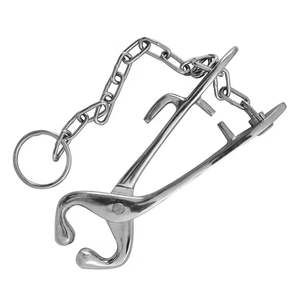 Premium Stainless Steel Bull Holder with <b>Chain</b> Veterinary Instrument for Large Animals Cattle Restraint Tool Farm Equipment - Product Image 1