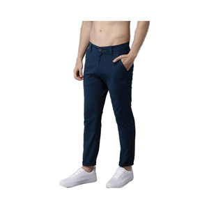 Pantalon chino Offre Spéciale pour hommes Smart Dark Navy pantalon décontracté multicolore en coton extensible à fermeture éclair fournisseur direct du fabricant - Product Image 1