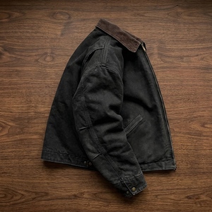 Customized Fashion Heavyweight Cotton Waterproof <b>Jacket</b> Winter Hunting Street <b>Canvas</b> Vintage Zip up <b>Work</b> <b>Jacket</b> Men - Product Image 3