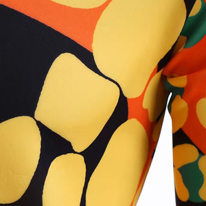 Men's Hooded Sweatshirt Abstract Print Regular Fit Casual Autumn Knitted Polyester Breathable Front Pocket Design - Product Image 6