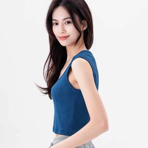 Women Combed Cotton Tank <b>Tops</b> Casual Crop <b>Top</b> With Long Sleeves Comfortable Workout Running <b>Top</b> for Girls Printed Design - Product Image 4