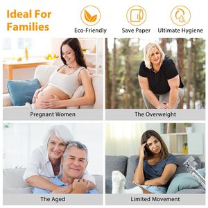 หัวฉีดคู่สำหรับสเปรย์ชำระล้างแบบน้ำสะอาด ไม่ใช้ไฟฟ้า พร้อมระบบควบคุมการไหลของน้ำ - Product Image 5