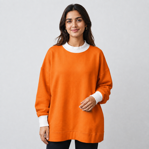Suéter de Cuello Alto de Algodón Ligero para Mujer, Apliques Personalizados de Alta Calidad, Uso Diario, Mangas Largas, Venta al Por Mayor de Fábrica - Product Image 1