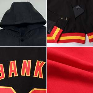 เสื้อแจ็คเก็ตเบสบอลแบบกำหนดเองสุดพิเศษ พร้อมโลโก้ทีม หมายเลขผู้เล่น แบบ Varsity Bomber ติดกระดุมแบบ Snap  รับผลิตแบบ OEM ODM ขายส่งเสื้อผ้าจากโรงงาน - Product Image 4