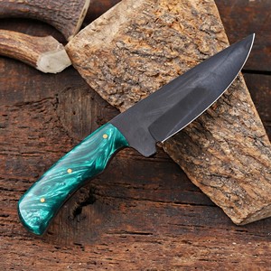 Cuchillo Nórdico Forjado con Recubrimiento en Polvo, Hoja Fija de Punta Caída, Mango de Resina de Grado Industrial, Cuchillo Personalizado OEM para Caza y Camping - Product Image 4