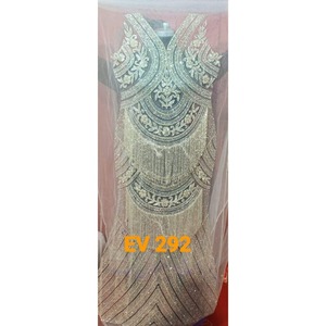 Luxury Embroidered <b>Net</b> <b>Fabric</b> For Women Indian Pakistani Ethnic Party Wear - Product Image 2