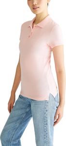 Women's <b>pink</b> Color Short Sleeve Jersey for <b>Shirt</b> Breathable Compressed Knitted Casual Top - Product Image 4