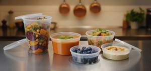 Durable Food Grade Plastic Leak Proof Deli <b>Soup</b> <b>Containers</b> Multiple Sizes 8oz to 32oz Takeout Bowls and Cups with Secure Lids - Product Image 5