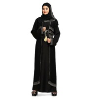 Robe musulmane pour femmes, best-seller 2026, nouveau design, Abaya pour femmes de Dubaï, logo personnalisé, vêtements islamiques, Burqa Abayas, Polyethersulfone