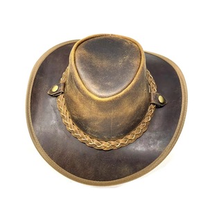 Western Cowboy Style Casual Adults Outdoor <b>Hat</b> <b>Band</b> 1.25x21 Inch Seed Bead Leather Knotting Metal/Plastic Beads Unisex - Product Image 1