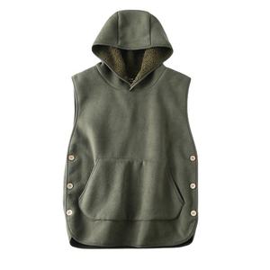 Chaleco con Capucha para Hombre, Tejido de Lana, Impermeable y Resistente al Viento, 120g, Ropa de Abrigo Formal para Otoño e Invierno - Product Image 6