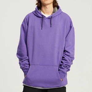 Sudadera con Capucha Oversize para Hombre, Lisa, Informal, de Manga Larga, Tejida en Algodón, de Secado Rápido, con Bolsillo, para Otoño - Product Image 5