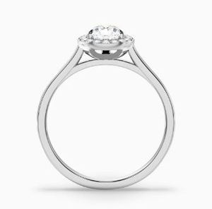 Anillo de Moissanita con Corte de Pera, Plata de Ley 925, Chapado en Oro Blanco, Anillo de Compromiso, Anillo de Promesa Elegante y Delicado, Regalo para Mujer - Product Image 5