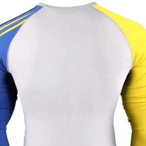 Camiseta de Compresión Rashguard OEM ODM para Hombre, Sublimada, de Spandex, para BJJ, Gimnasio, Surf, Buceo, MMA - Product Image 3