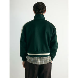 Sweat-shirt vierge uni personnalisable avec logo, en coton épais 100%, unisexe, coupe oversize, col ras du cou, pull à capuche, survêtement - Product Image 2