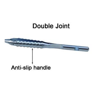 Inamura Poignée Chirurgie Ophtalmique Capsulorhexis Forceps Réutilisable Manuel Instruments Chirurgicaux Cross Action Conseils Base Chirurgicale - Product Image 2