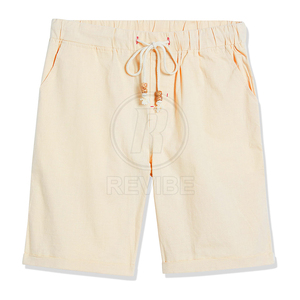 Shorts décontractés pour hommes, couleur unie, 100% coton, haute qualité, respirant, écologique, meilleur prix, nouvelle collection, en vente - Product Image 4