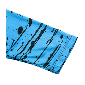 Chemise de pêche respirante à panneaux en maille, à capuche, avec ventilation latérale, séchage rapide, protection solaire, manches longues, mélange poly-spandex, hautement élastique - Product Image 3
