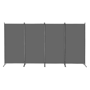 Paravent de séparation de pièce portable à 4 panneaux au design simple pour la séparation des espaces - Product Image 5
