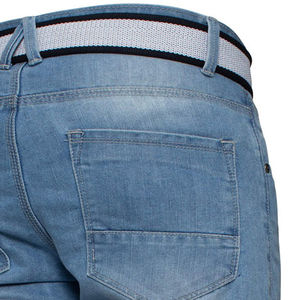Shorts en jean décontractés pour hommes, été, couleur unie, écologiques, avec broderie personnalisée, respirants et à séchage rapide - Product Image 6