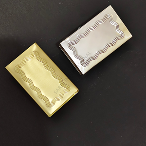 Élégant porte-allumettes en laiton, moderne, écologique, recyclable, résistant à l'eau, couleur personnalisable, décoratif, porte-allumettes de sécurité - Product Image 1
